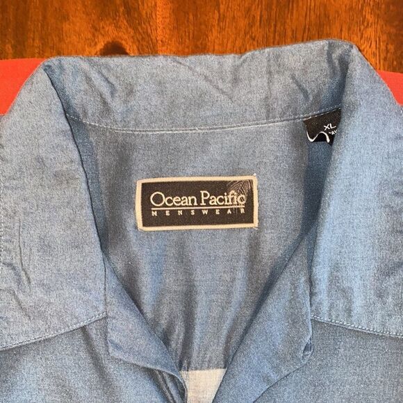 Ocean Pacific Men’s Hawaiian Camp Shirt Size XL - Picture 7 of 7